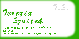 terezia szvitek business card